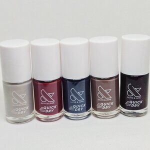 BUNDLE OF 5 NEW KOREA OLIVE & JUNE QUICK DRY NAIL POLISH ASSTD COLORS $55 VALUE